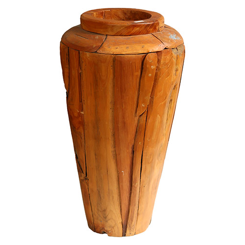 Top Floor Decor Wooden Vase